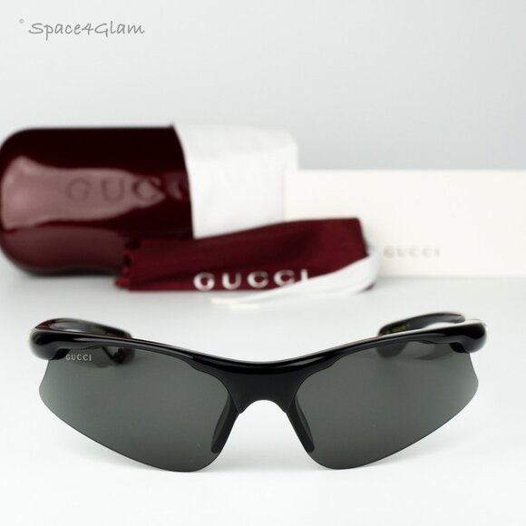 Gucci Men Sunglasses Black Grey Mask GG1774S 006 BRAND NEW